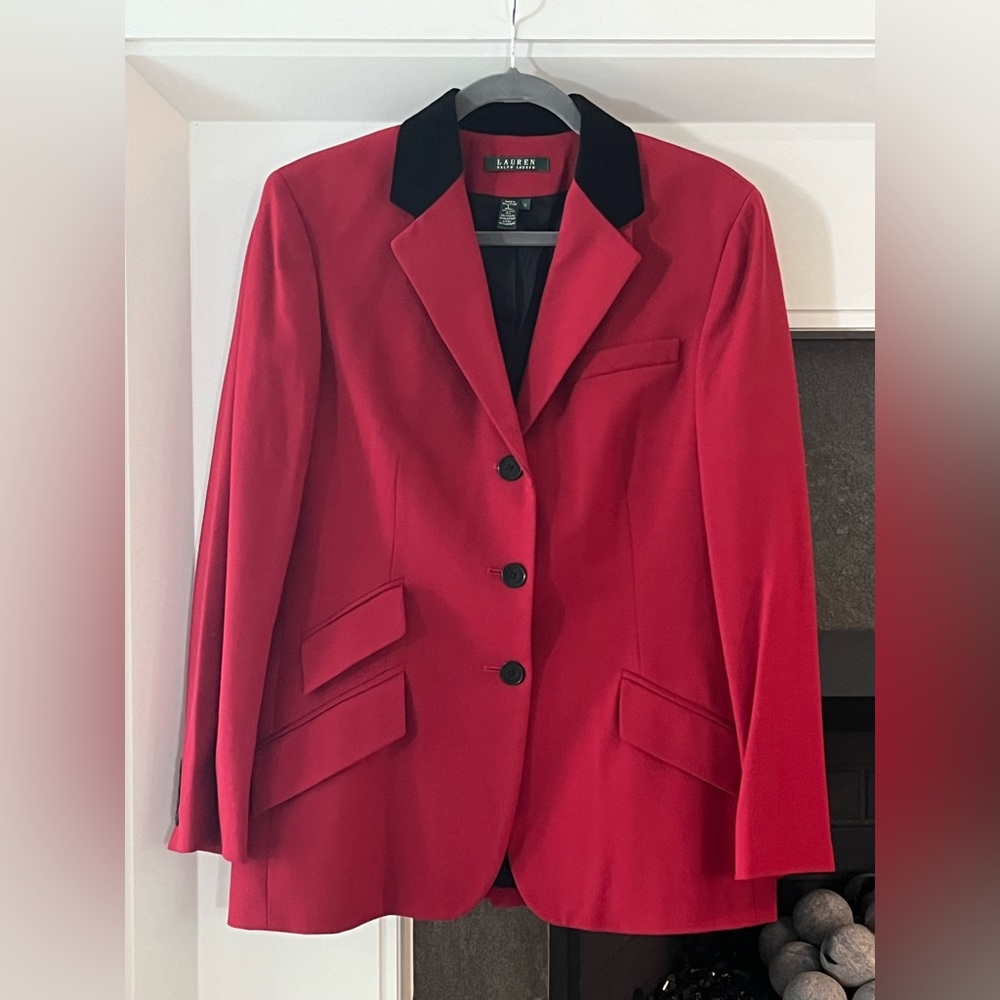 Ralph Lauren Red Hunt Jacket Blazer